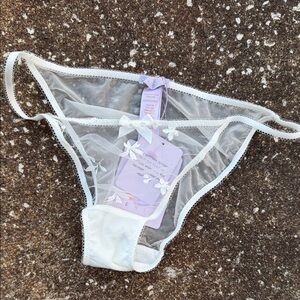 Savage X Fenty Sheer White Panties